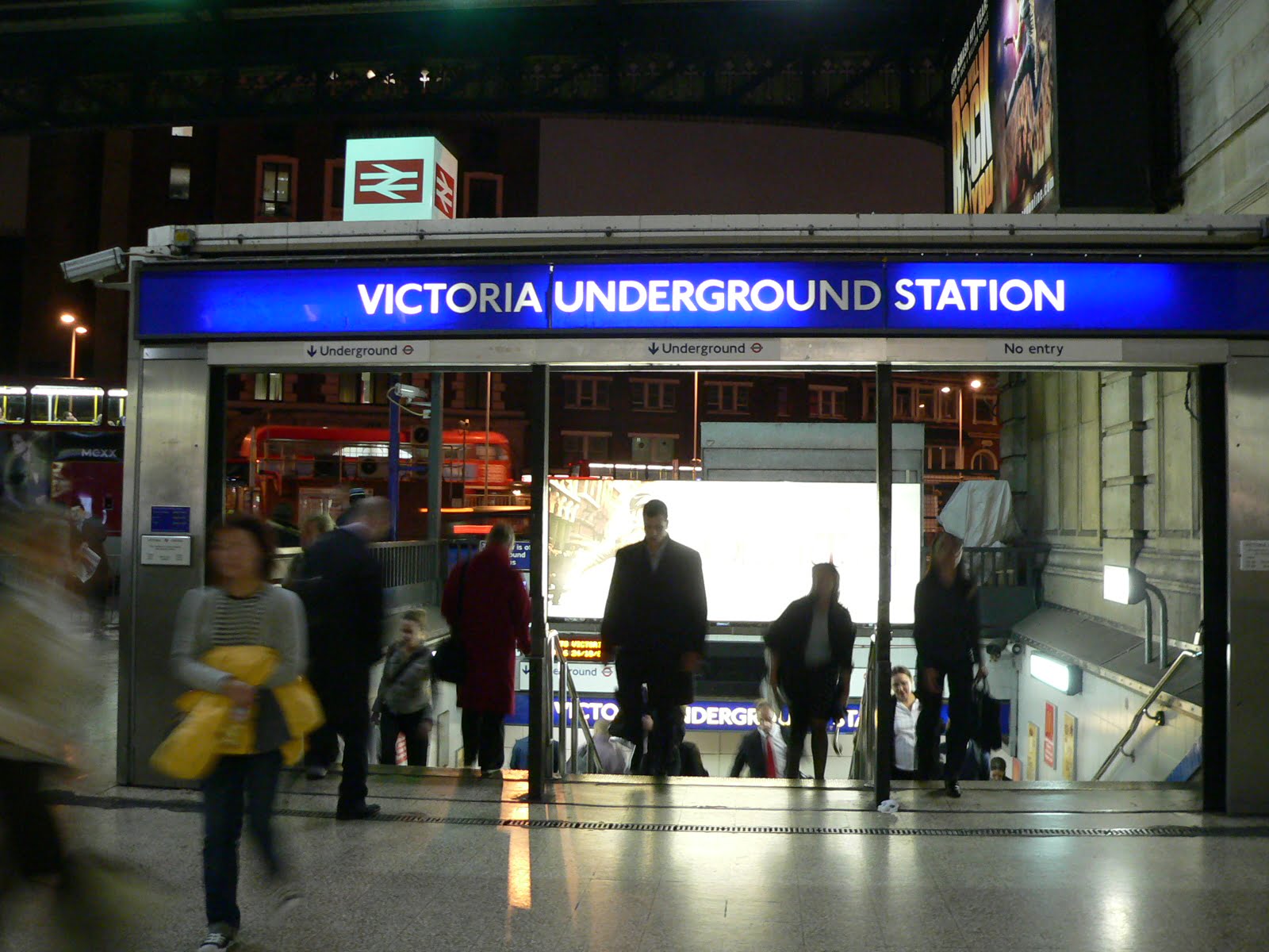 Victoria Underground Station Advertising