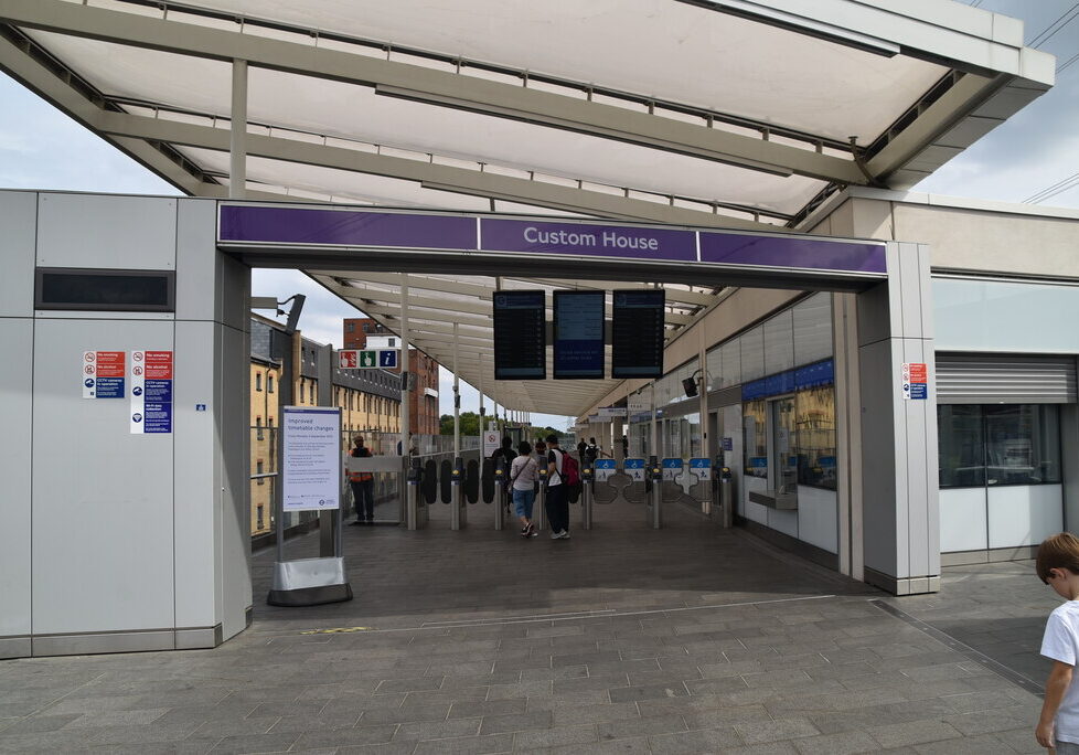 Custom House Station Advertising London Underground