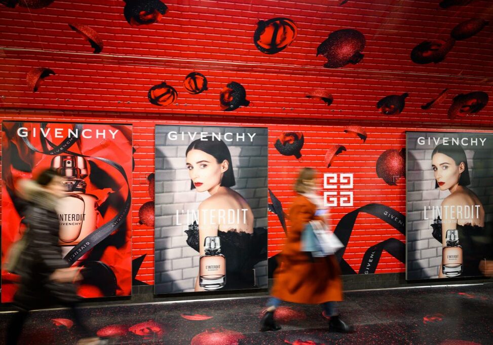 Givenchy London Undergound Campaign