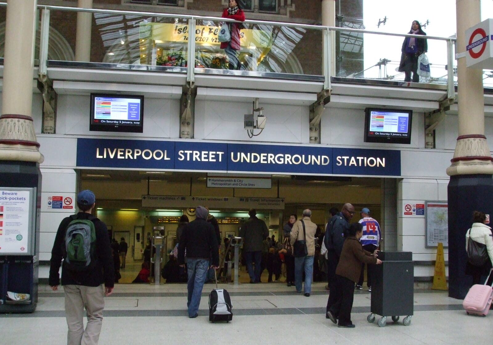 Liverpool Street Underground Station Advertising