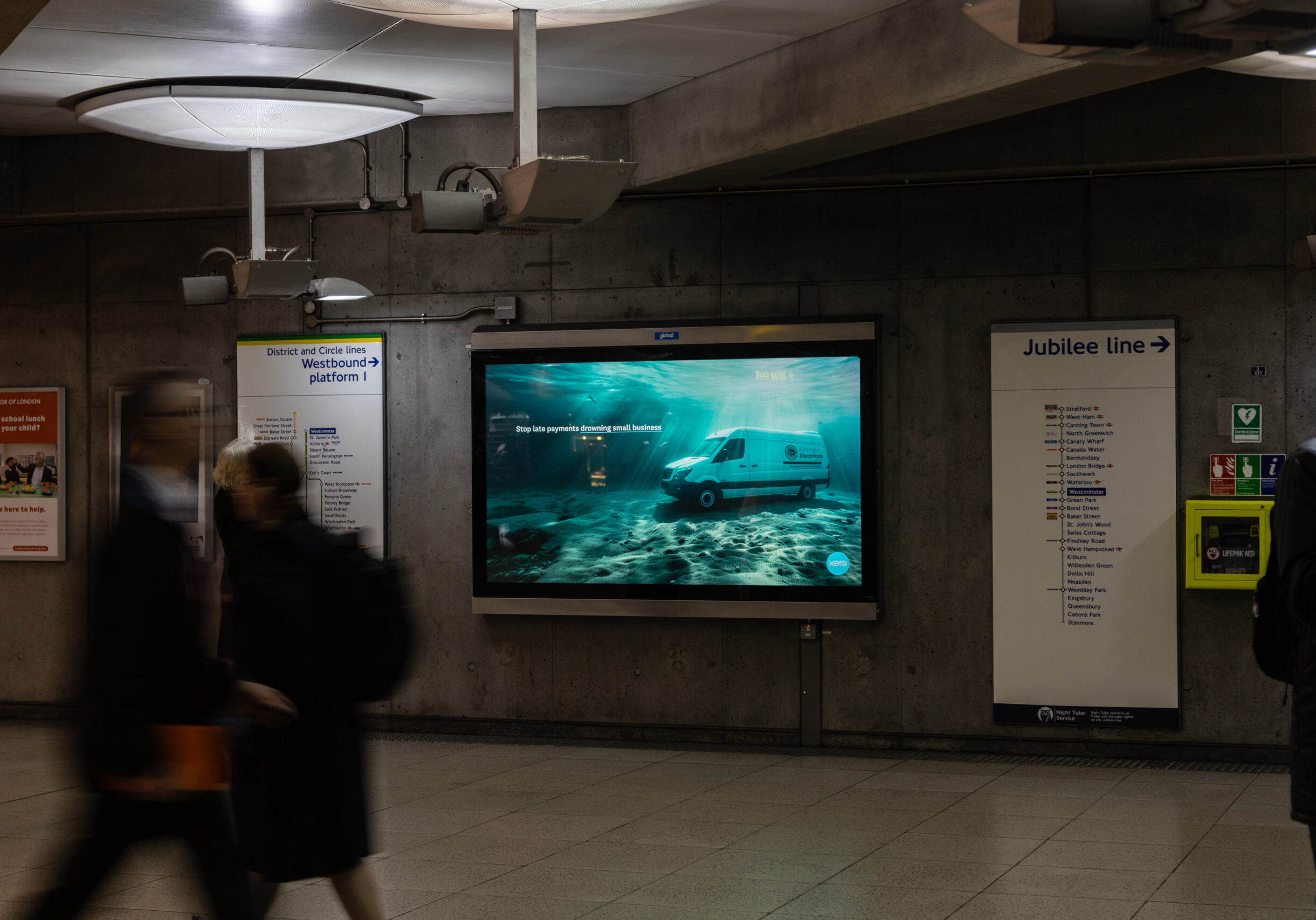 Westminster Underground Station Advertising